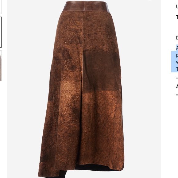 Save the Queen vintage leather skirt - Picture 2 of 11